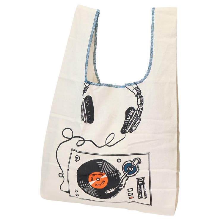 cinemacollection AND PACKABLE エコバッグ ミニマルシェバッグ MBHS NO RECORD NO LIFE NT テクノプライム お買い物バッグ 手提げバッグ グッズ バッグ・鞄