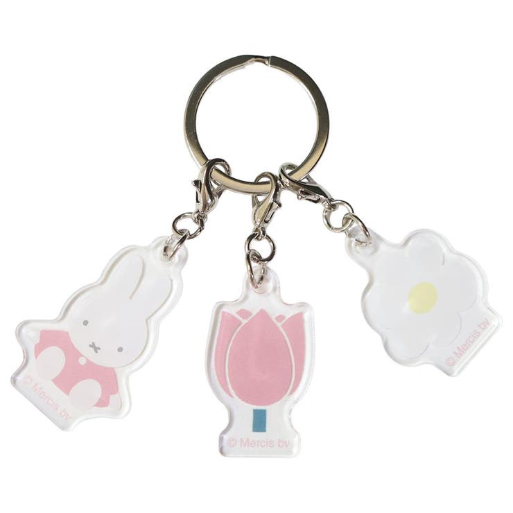 cinemacollection ミッフィー キーホルダー 3連アクリルキーホルダー tulip ディックブルーナ マリモクラフト アクキー チャーム 絵本キャラクター グッズ 小物