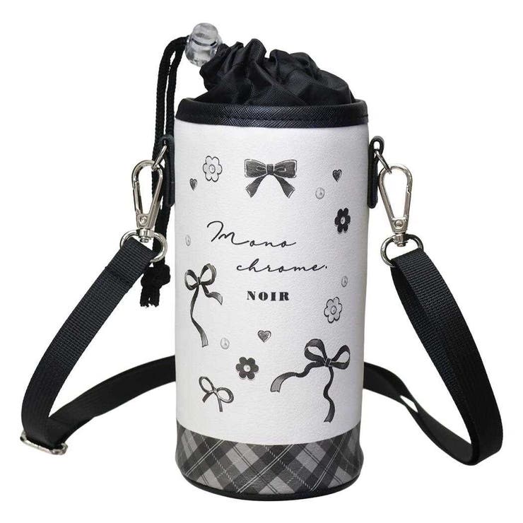 【10％OFFクーポン！3/26(木)1:59まで】cinemacollection ペットボトルホルダー ボトルホルダー モノクロームノワール アイボリー クーリア 水筒カバー かわいい グッズ 食器・キッチン用品