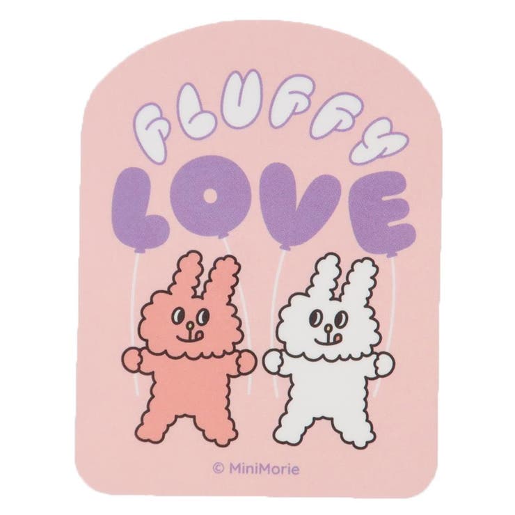 【ポイント2倍＆クーポン！3/11(水) 1:59まで】cinemacollection BUNNI KONBINY ステッカー CREATORS CIRCUS クリエイターズサーカス Vol.3 FLUFFY LOVE フロンティア 耐水 耐光 デ