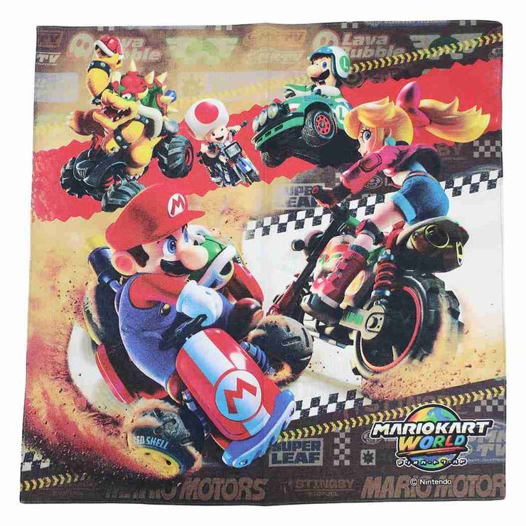 cinemacollection マリオカートワールド コットンナフキン ランチクロス B 新学期準備雑貨 お弁当布 日本製 キャラクター グッズ 食器・キッチン用品
