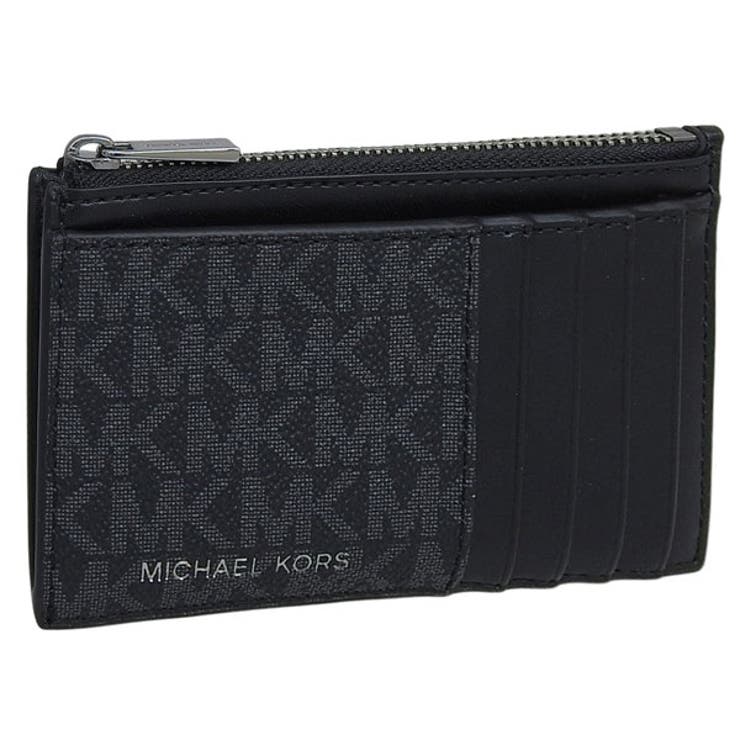 【10％OFFクーポン！3/26(木)1:59まで】Riverall MICHAEL KORS マイケルコース カードケース コインケース 小銭入れ メンズ アウトレット ブラック COOPER SLIM ZIP WALLET 36T4LCOZ7B-BL