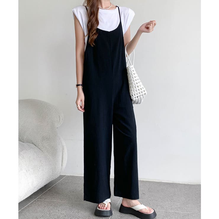 【10％OFFクーポン！11/27(木)1:59まで】SUNSHINE CLOSET オールインワン サロペットパンツ 韓国風 パンツ・ズボン