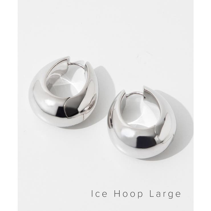 【ポイント2倍＆クーポン！3/11(水) 1:59まで】U-STREAM トムウッド TOM WOOD 100507 E39HLNA01 S925 ピアス Ice Hoop Large メンズ レディース アクセサリー イヤリング 両耳販売 シルバー