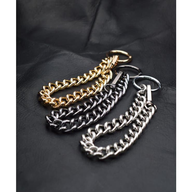 【ポイント2倍＆クーポン！3/11(水) 1:59まで】earyear Metal Big Curve Chain Wrist Strap 小物