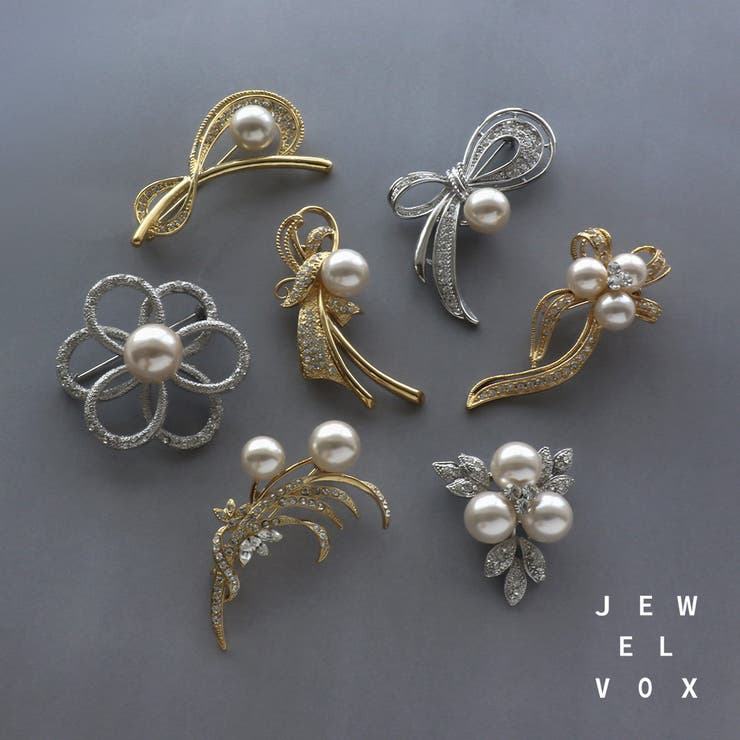 Jewel vox ブローチ 卒園式 卒業式 入学式 入園式 パール キルトピン ママスーツ パーティドレス ママ 卒 園 式 入学 式 結婚式 スーツ ジャケット 謝恩会 同窓会 きれいめ フォーマル アクセサリー 韓国 大人 人気 韓国ファッション