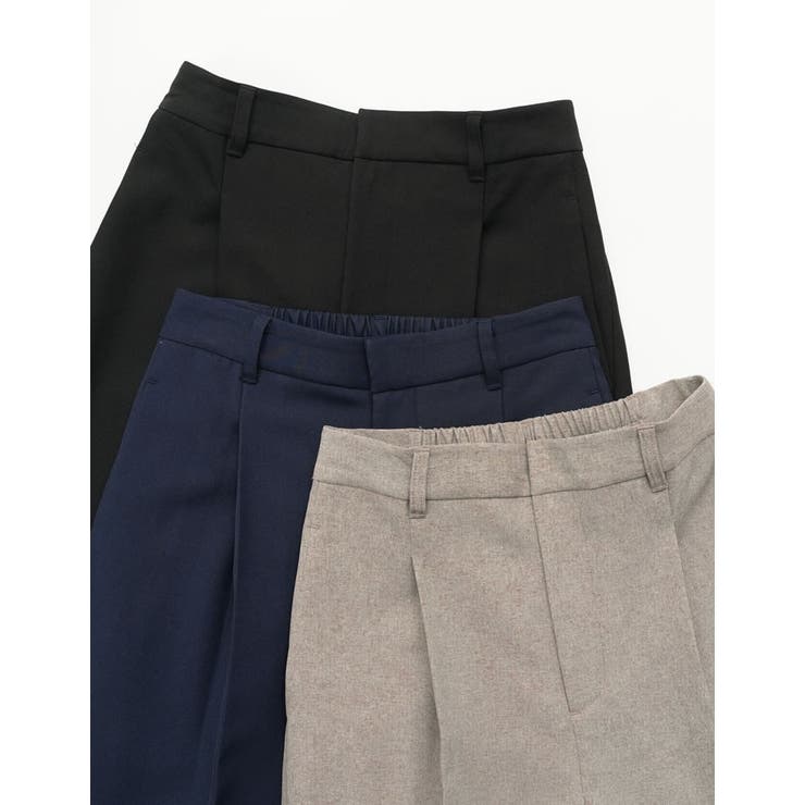 Re:EDIT [低身長/高身長サイズ有]ツイルタックストレートパンツ パンツ・ズボン shoplistselect-10486006 SHOPLIST サンプル画像2