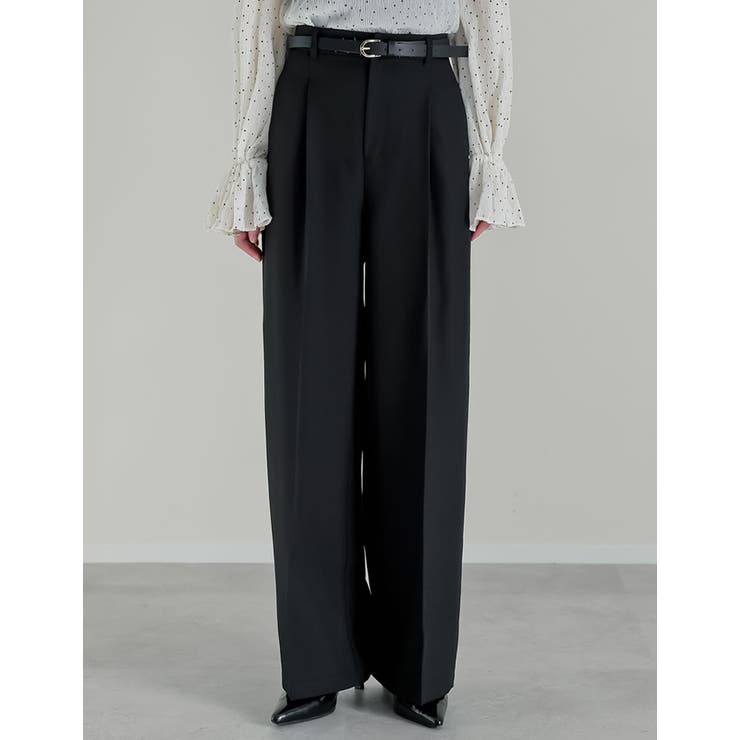 Re:EDIT [低身長/高身長サイズ有]ツイルタックストレートパンツ パンツ・ズボン shoplistselect-10486006 SHOPLIST サンプル画像3