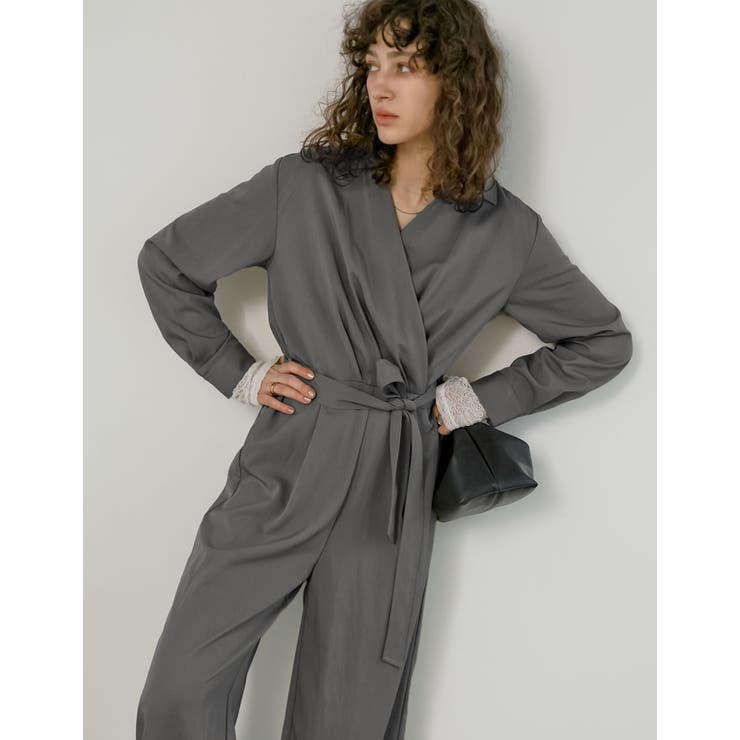 Re:EDIT [2026S/S COLLECTION][低身長/高身長サイズ有]ポーラカシュクールオールインワン パンツ・ズボン shoplistselect-10486009 SHOPLIST サンプル画像3