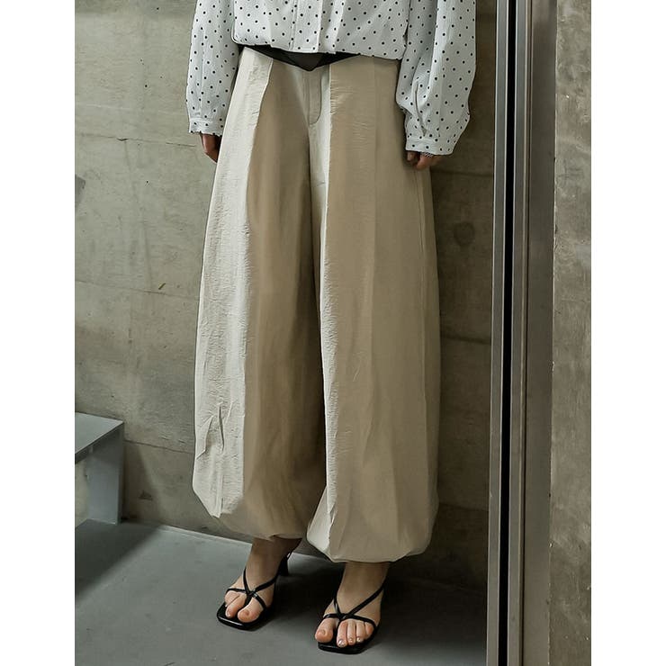 Re:EDIT [2026S/S COLLECTION][低身長/高身長サイズ有]タフタタックバルーンパンツ パンツ・ズボン shoplistselect-10486534 SHOPLIST サンプル画像3