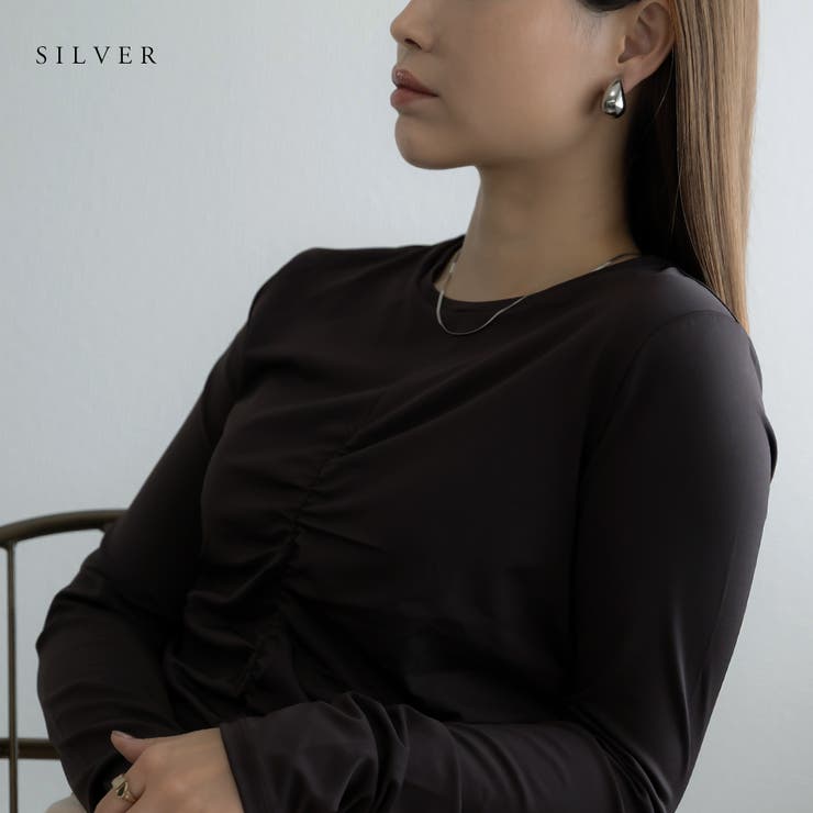 Jewel vox イヤリング レディース ステンレス 金属アレルギー ドロップ しずく ゴ...