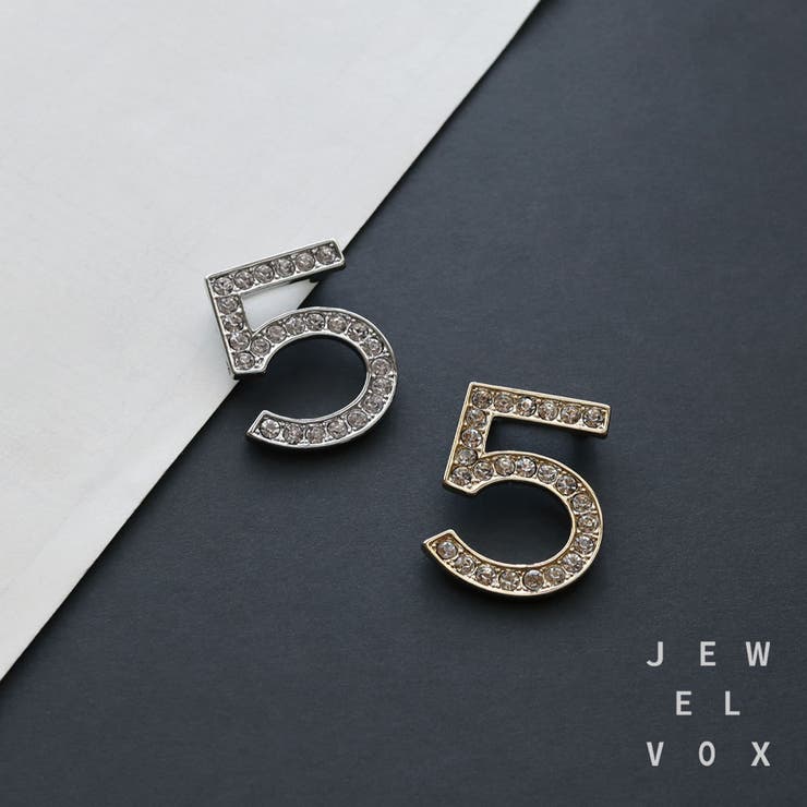 Jewel vox ブローチ キルトピン ストールピン 安全ピン レディース 5 数字 ナンバーモチーフ ストーン シンプル メタル おしゃれ 普段使い カジュアル 入学式 卒園式 卒園式 卒業式 フォーマル ママ スーツ ブランド 韓国 大人 韓国ファ
