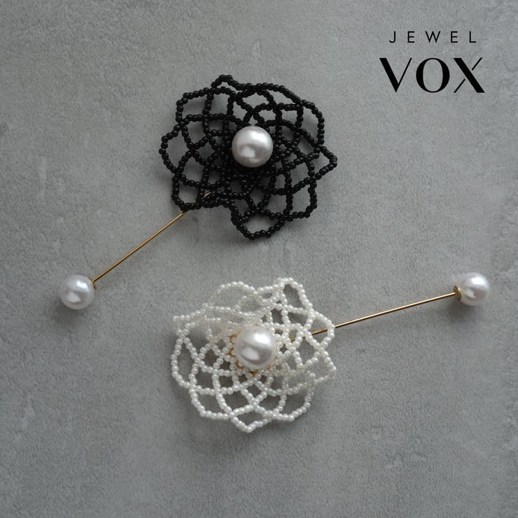Jewel vox ブローチ ストールピン レディース 花 フラワー パール ビーズ 結婚式 パーティー オケージョン 入学式 卒業式 入園式 卒園式 フォーマル 普段使い 女性 韓国 大人 韓国ファッション 人気 アクセサリー
