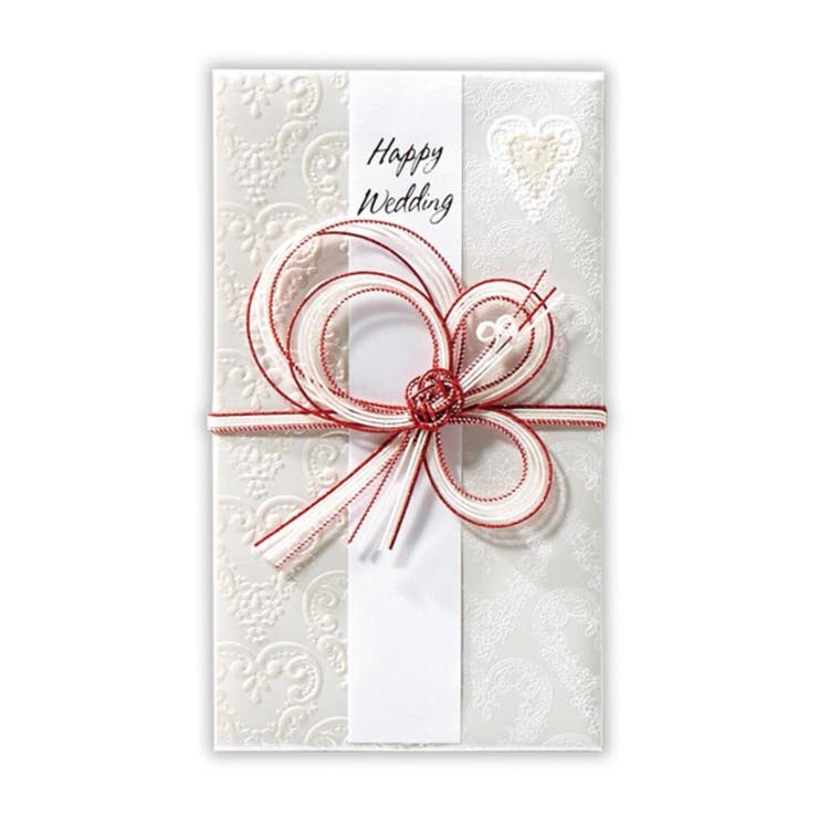 【10％OFFクーポン！配布中！】cinemacollection 祝儀袋 御結婚御祝 たとう 寿エンボスハート白3 日本ホールマーク 結婚祝い 結婚お祝い ご祝儀袋 短冊付き グッズ 文房具