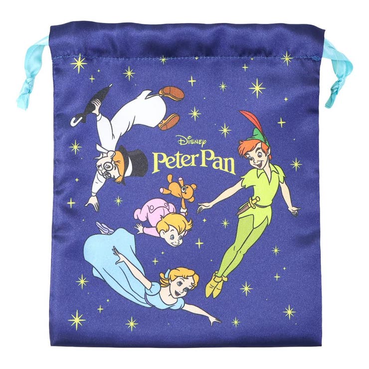 cinemacollection ピーターパン 巾着袋 リボン巾着 星空 ディズニー スモールプラネット ギフト コスメポーチ かわいい キャラクター グッズ ...