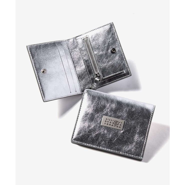 U-STREAM エムエム6 MM6 NUMERIC BIFOLD WALLET ニューメリックレザーウォレット SA5UI0015 P8874 二つ折り財布 レザー ロゴ ユニセックス 財布 財布
