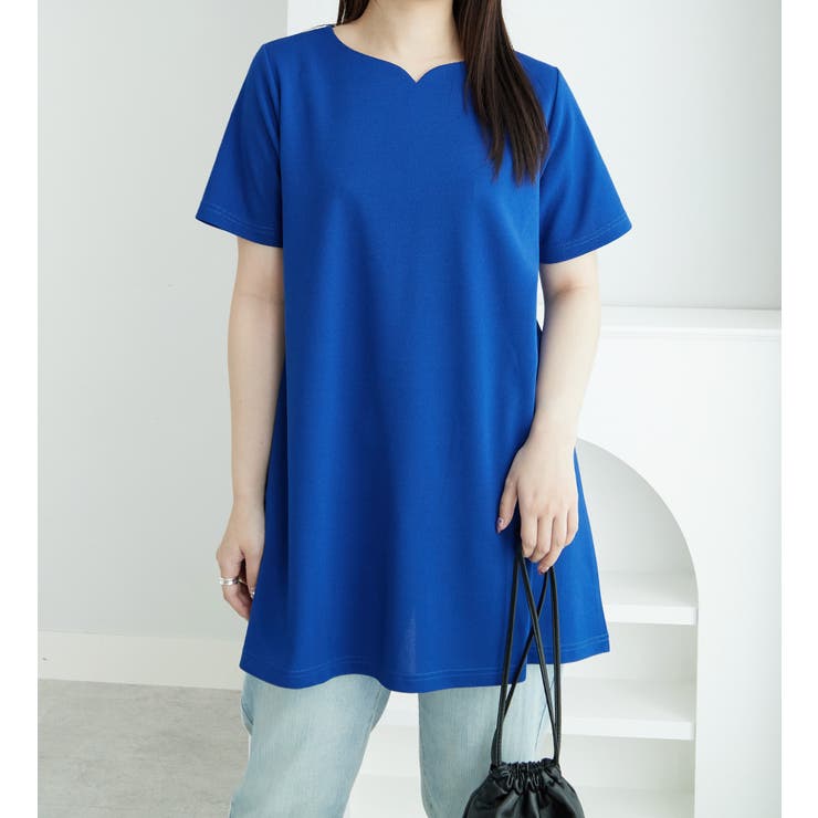 alotta ロングフレアーTシャツチュニック トップス