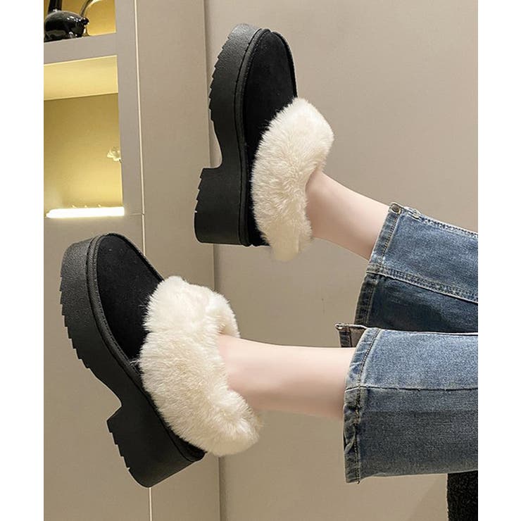 SUNSHINE CLOSET スエード調 ショートムートンブーツ厚底靴 シューズ・靴 shoplistselect-10489967 SHOPLIST サンプル画像3