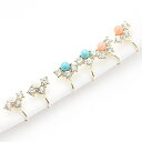 【5/15限定 15%OFFクーポン】アクセサリーショップPIENA 天然石とクリアストーンイヤリング 小さめ ミニサイズ ニッケルフリー 低金属アレルギー ゴ...