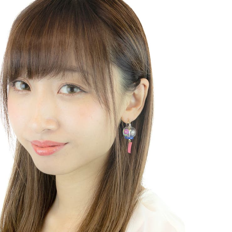 アクセサリーショップPIENA イヤリング レディース ノンホールピアス 風鈴 花火 あ...