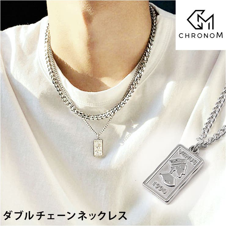 BACKYARD FAMILY ダブルチェーンネックレス アクセサリー
