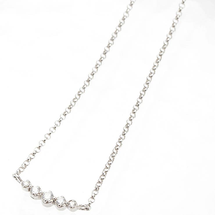 【10％OFFクーポン！1/16(金)1:59まで】アクセサリーショップPIENA ネックレス シルバー925製 キュービックジルコニア ショートネックレス ボートラインパヴェ デコルテ シンプル デイリー アクセサリー