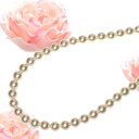 【マラソン期間中 5%OFFクーポン】アクセサリーショップPIENA ガラスパール連 ネックレス 直径9ミリ 9mm 20インチ 50cm アクセサリー