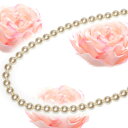アクセサリーショップPIENA ガラスパール連ネックレス直径8ミリ16インチ アクセサリー