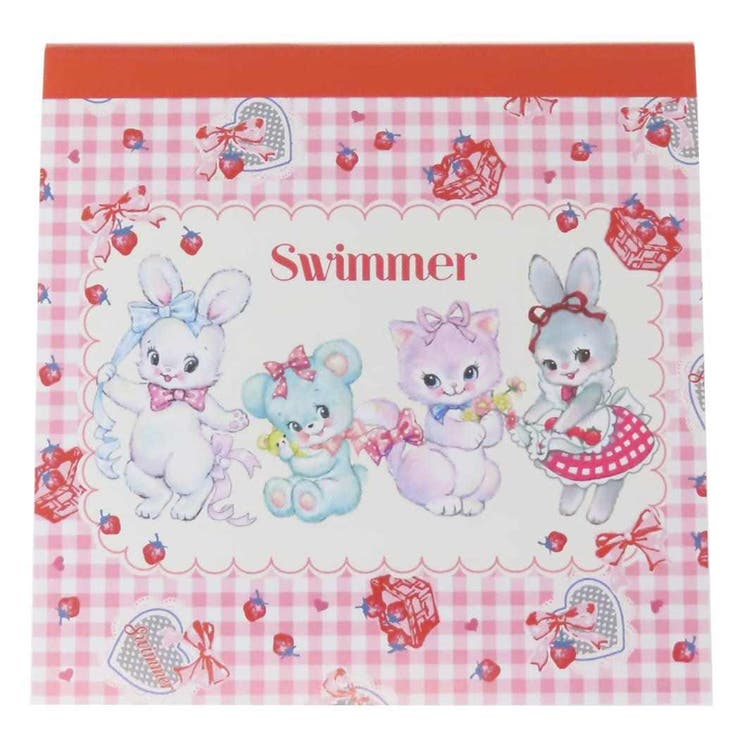 【10％OFFクーポン！5/7(木)9:59まで】cinemacollection スイマー メモ帳 四角メモ 動物ミックス SWIMMER S＆C 新学期準備文具 キャラクター グッズ その他cinemacollection スイマー メモ帳 四角メ