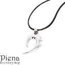 アクセサリーショップPIENA ネックレス メンズ レディース 春 夏 秋 冬 トライバル 革ヒモ ラインストーン ペンダント クール かっこいい アクセサリー