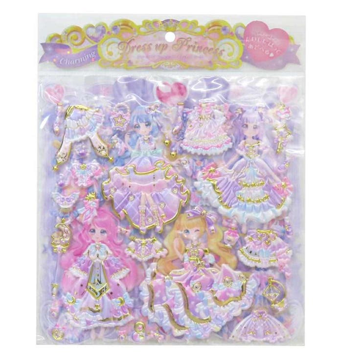 cinemacollection【KIDS】 きせかえシール チャーミングドレスアッププリンセスシール エーテリアルパ..