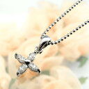 【マラソン期間中 5%OFFクーポン】アクセサリーショップPIENA キュービックジルコニア クロスフラワー ペンダントネックレス アクセサリー