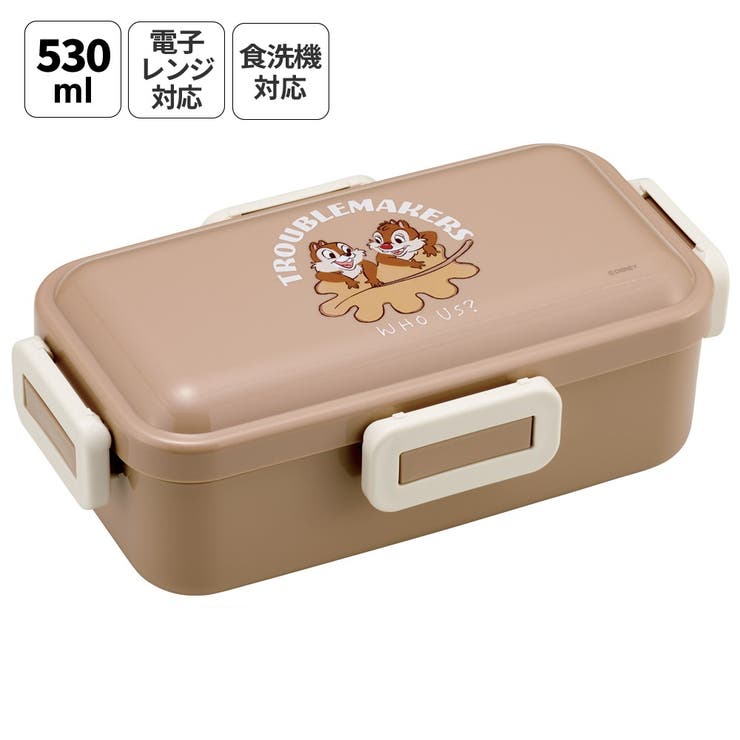 Skater スケーター 弁当箱 530ml 大人 一段 仕切り 食洗機 レンジ 対応 日本製 ランチボックス skater PFLB6 チップ＆デール チップとデール 女性 レディース【レディース 4