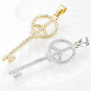 【マラソン期間中 5%OFFクーポン】アクセサリーショップPIENA ネックレス ペンダント シルバー925製 低アレルギー キー 鍵 ピースマーク ハッピーモ...