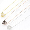【マラソン期間中 5%OFFクーポン】アクセサリーショップPIENA ネックレス ペンダント シルバー925製 低アレルギー パヴェハート ミニハート キュービ...