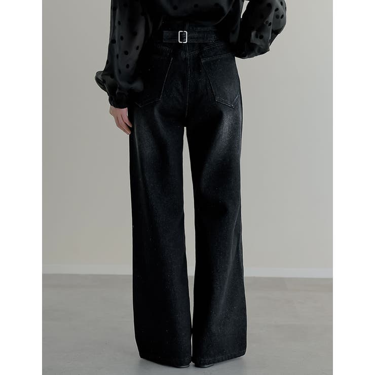 Re:EDIT [低身長/高身長サイズ有]コットンデニムバックルデザインパンツ パンツ・ズボン shoplistselect-10492689 SHOPLIST サンプル画像3