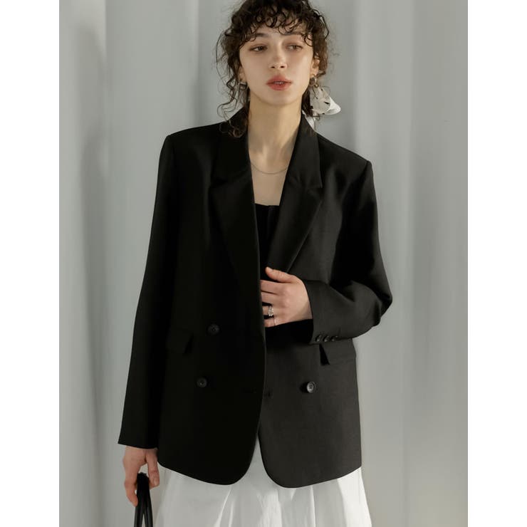 Re:EDIT [2026S/S PRE ORDER][UVカット]ドライタッチホップサックダブルテーラードジャケット アウター(コート・ジャケットなど) shoplistselect-10492703 SHOPLIST サンプル画像2