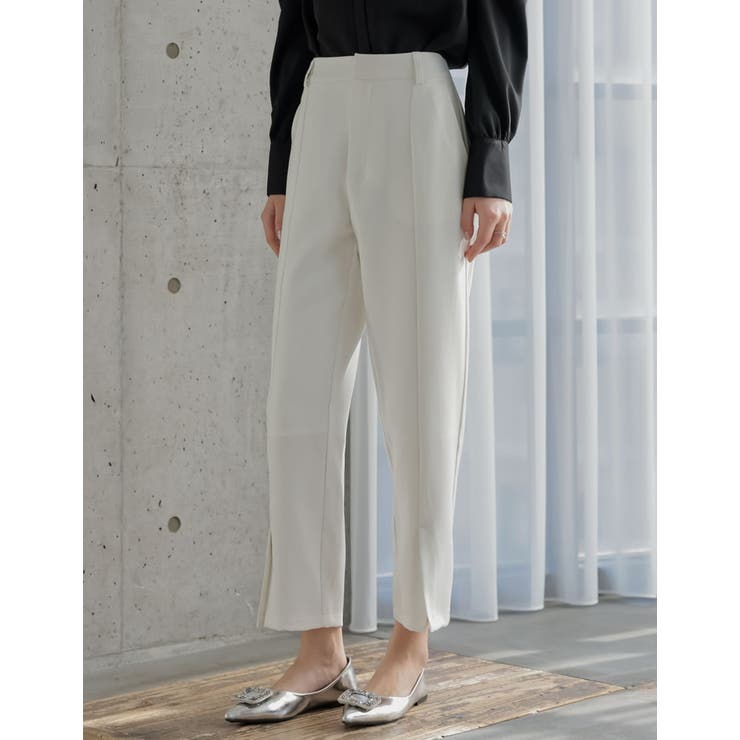 Re:EDIT [2026S/S COLLECTION][MEISM by Re:EDIT][低身長/高身長サイズ有]ダブルクロススリットテーパードパンツ パンツ・ズボン shoplistselect-10492697 SHOPLIST サンプル画像3