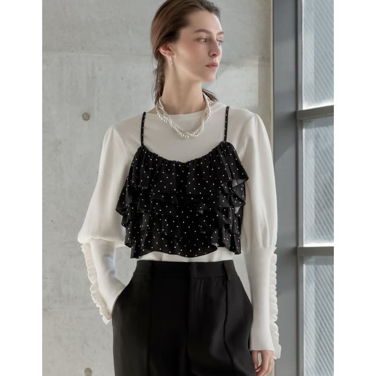 Re:EDIT [2026S/S COLLECTION][MEISM by Re:EDIT]ティアードフリルビスチェ トップス shoplistselect-10492688 SHOPLIST サンプル画像2