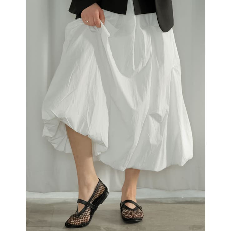 Re:EDIT [2026S/S COLLECTION]ツマミタックデザインタフタバルーンスカート スカート shoplistselect-10492696 SHOPLIST サンプル画像3