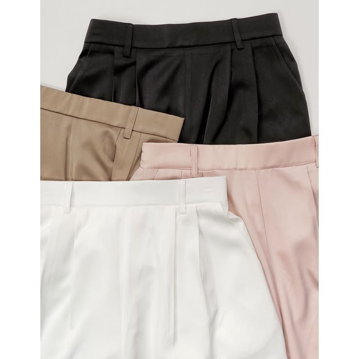 Re:EDIT [2026S/S COLLECTION][低身長/高身長サイズ有]マットサテン裾ドロストバルーンワイドパンツ パンツ・ズボン shoplistselect-10492690 SHOPLIST サンプル画像2