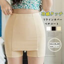 アクセサリーショップPIENA ペチコート レディース 春夏 ショート丈 Yライン隠しデザイン インナー 透け防止パンツ ポリエステル 冷感素材 大人 黒 インナー・下着