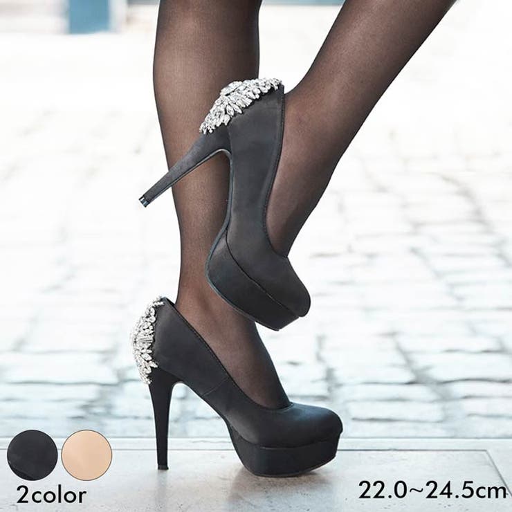 Dazzy �ѥ�ץ� �ˤ��ʤ� Bijou satin pumps �ǹ�� �ӥ��塼 ���ƥ� �ϥ��ҡ��� �ѥ�ץ� | �뺧�� �ѥ�ץ� ��ǥ����� �⤭�䤹��...