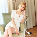 Dazzy デイジーストア キャバドレススクエアコード フロントジップ 半袖 タイト ミニドレスキャバ ワンピース・ドレス
