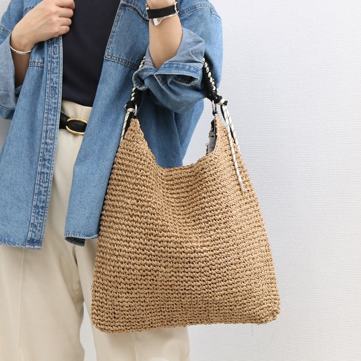 UNBILLION cachecache / パラコードハンドルクロッシェトート カゴバッグ バッグ・鞄