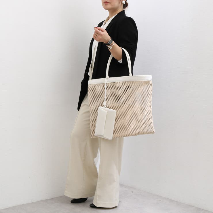 【10％OFFクーポン！3/26(木)1:59まで】UNBILLION カカトゥ kakatoo / メッシュスクエアバッグ バッグ・鞄