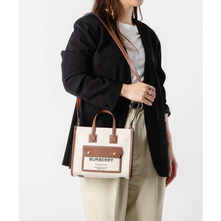 U-STREAM バーバリー BURBERRY FREYA MINI FREYA TOTE 8044143 A1395 レディース バッグ トートバッグ ミニ フレヤトート プレゼント A4収納 トート ギフト バッグ・鞄