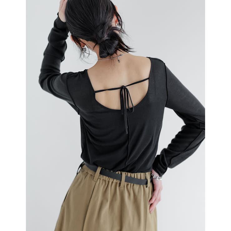 Re:EDIT シアーフライスバックオープントップス トップス shoplistselect-10494468 SHOPLIST サンプル画像3