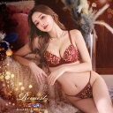 【8/11まで5%OFFクーポン】Dazzy ブラジャー ショーツノーブル グラデーションフラワーブラジャー & バック透け フルバック ショーツ [Reine...