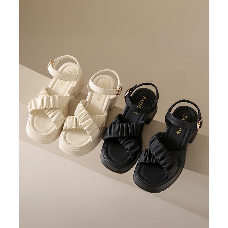 Miniministore 厚底サンダル 太ヒール クロスベルト 夏 シューズ・靴 shoplistselect-10000852 SHOPLIST サンプル画像2